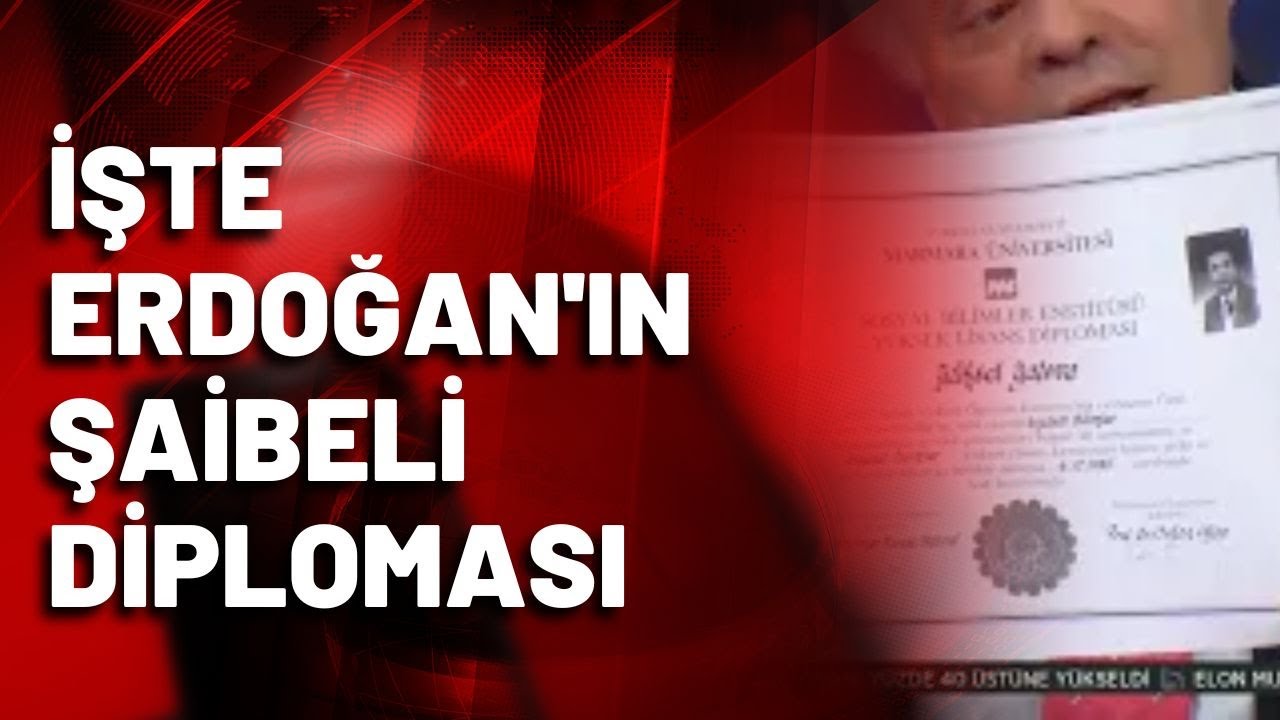 İşte Erdoğan'ın şaibeli diploması