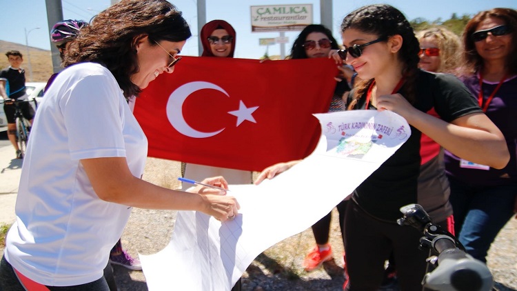 Türk Kadının Zaferi Bisiklet Turu Malatya’da