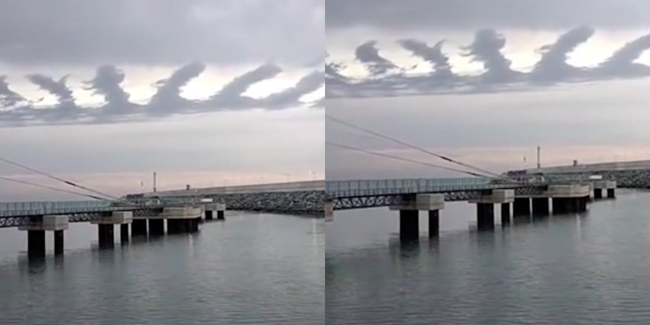 Dünyada nadir görülen bulutlar İstanbul'da görüntülendi