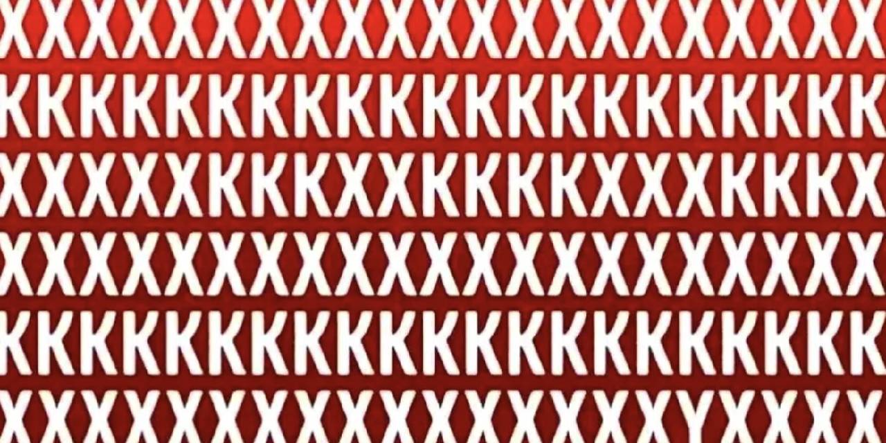 Bu gizli harfi bulanlar Arşimet'in zekasıyla yarışıyor! K ve X harflerinin arasındaki farklı harfi siz görebilecek misiniz?