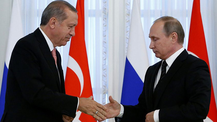 Cumhurbaşkanı Erdoğan'ın, Rusya Devlet Başkanı Putin ile görüştü