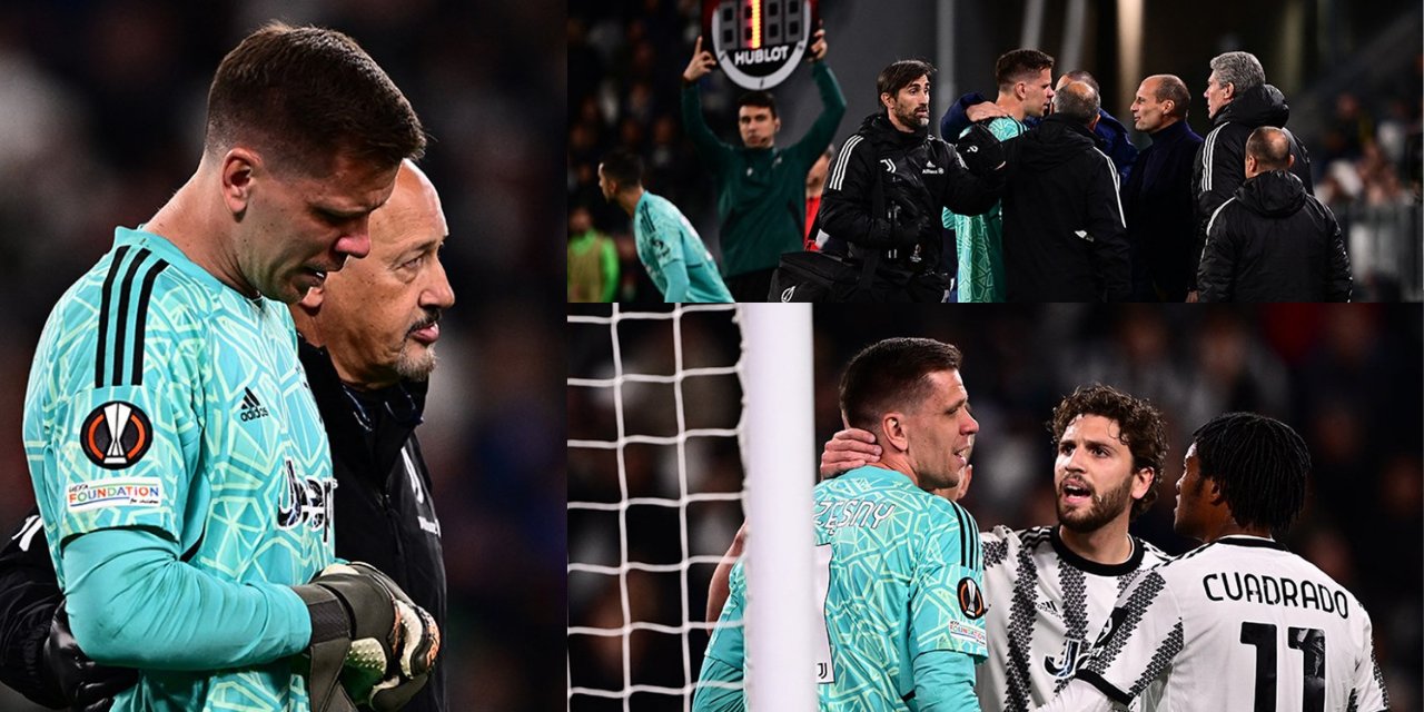 Juventus - Sporting Lizbon maçında korku dolu anlar!