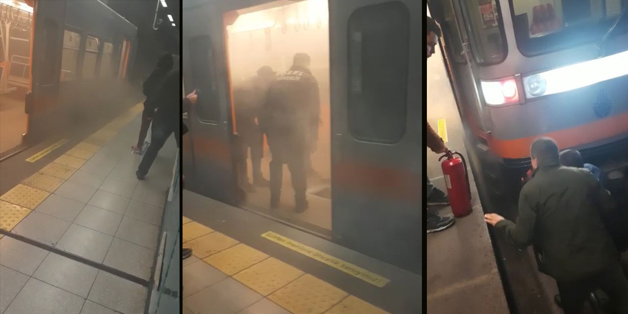 Metroda duman yükseldi, acil durum anonsu yapıldı