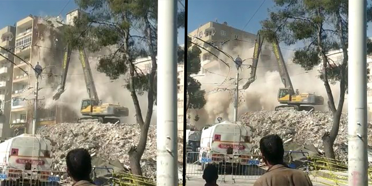 Şanlıurfa’da, kontrollü yıkım paniği: Bitişikteki sağlam bina büyük hasar gördü