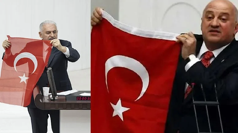 Erdoğan Binali Yıldırım'ın Bayrakla Kürsüye Çıkmasına Birşey Diyecek Mi?