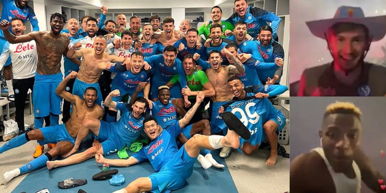 Napoli, Serie A şampiyonluğu için kutlamalara başladı! Oyuncular şehirde otobüsle gezdi