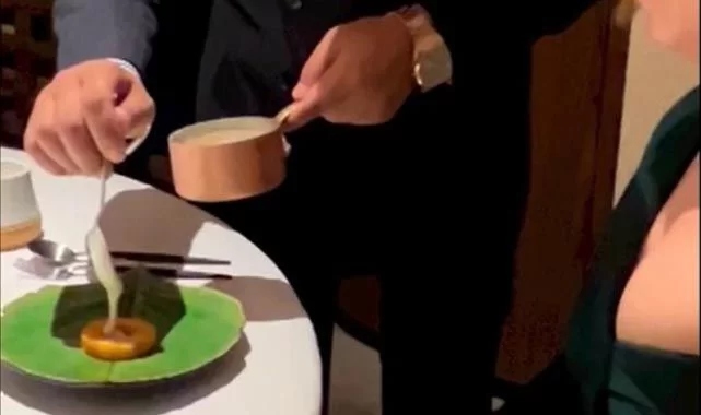 Restoranda soğan halkasına yapılan 'abartılı sunum' gündem oldu