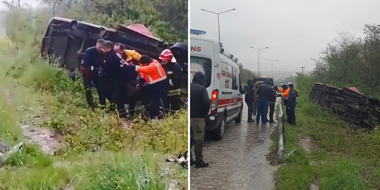 Yalova'da yoldan çıkan minibüs takla attı: 3 kişi hayatını kaybetti