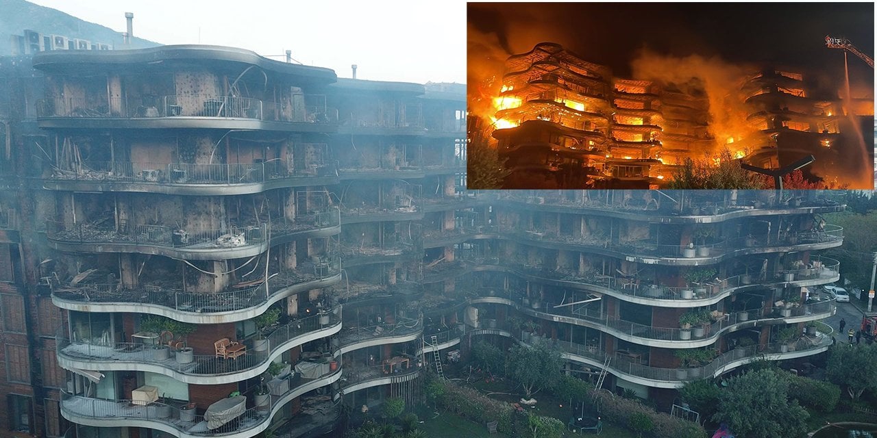 Çıkış Nedeni Belli Oldu... İzmir'deki Lüks Sitede Büyük Yangın!
