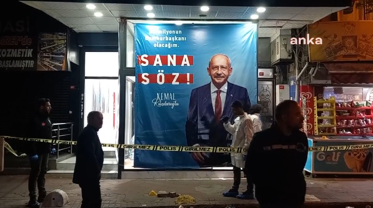 Millet İttifakı'nın Beyoğlu Seçim Koordinasyon Merkezine Taşlı Saldırı
