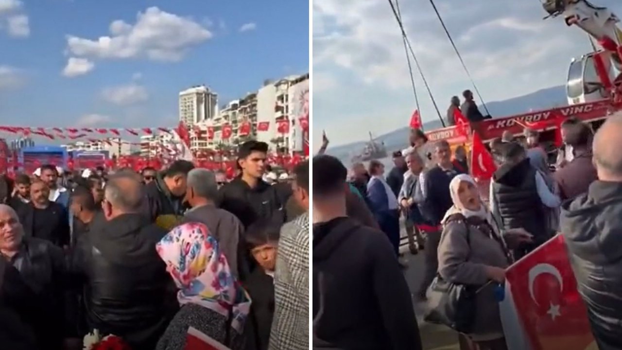 AKP'nin İzmir mitinginden gelen görüntüler gündem oldu