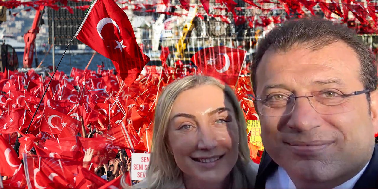 İmamoğlu çiftinin kamerasından İzmir mitingi...