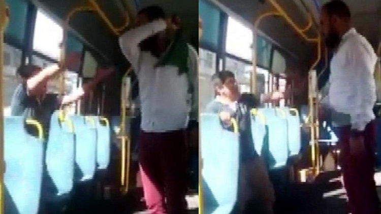 Simit satan çocuğu otobüste kemerle dövdü
