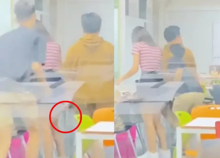 Üniversite kampüsünde sınıf arkadaşının etek altı fotoğraflarını çekerken suçüstü yakalandı! Arkadaşları aralarına alıp dövdü