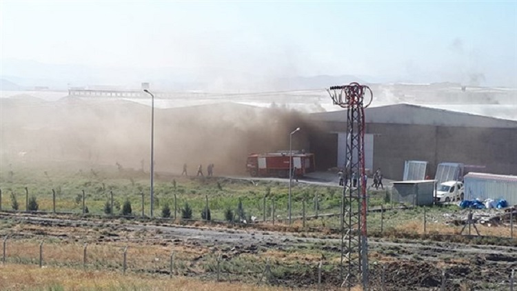 Maraş’ta fabrika yangını