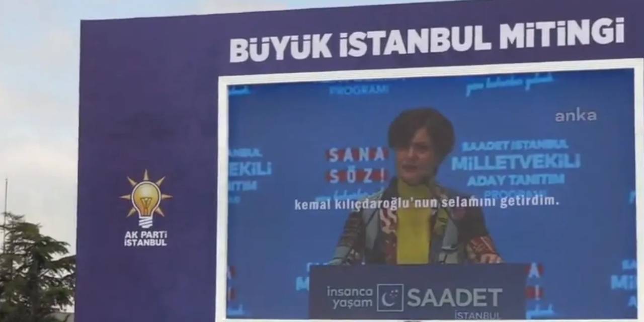 AKP Mitinginde Görüntüleri İzletilmişti: Canan Kaftancıoğlu Teşekkür Etti