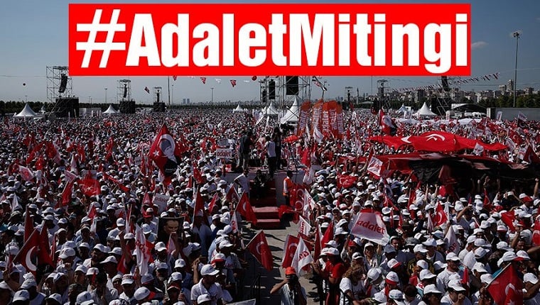 #AdaletMitingi hashtag’i Türkiye’de 1., Dünyada 2. sırada