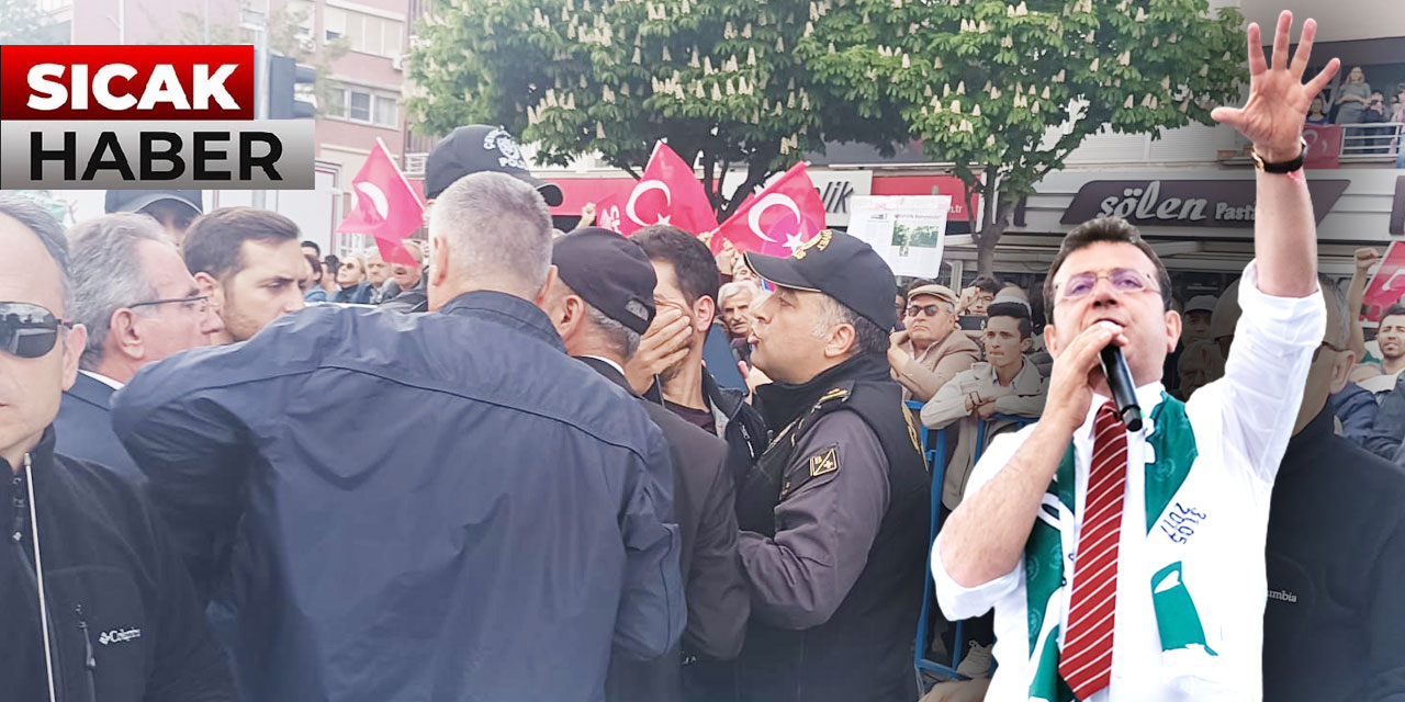 Son dakika... Konya'da İmamoğlu konuşurken provokasyon girişimi: Provokatörler var, sakın cevap vermeyin