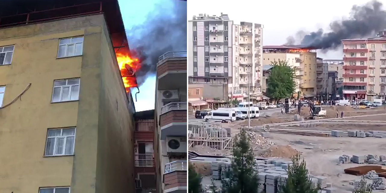 Terasta mangal keyfi kötü bitti: Çatı alev alev yandı