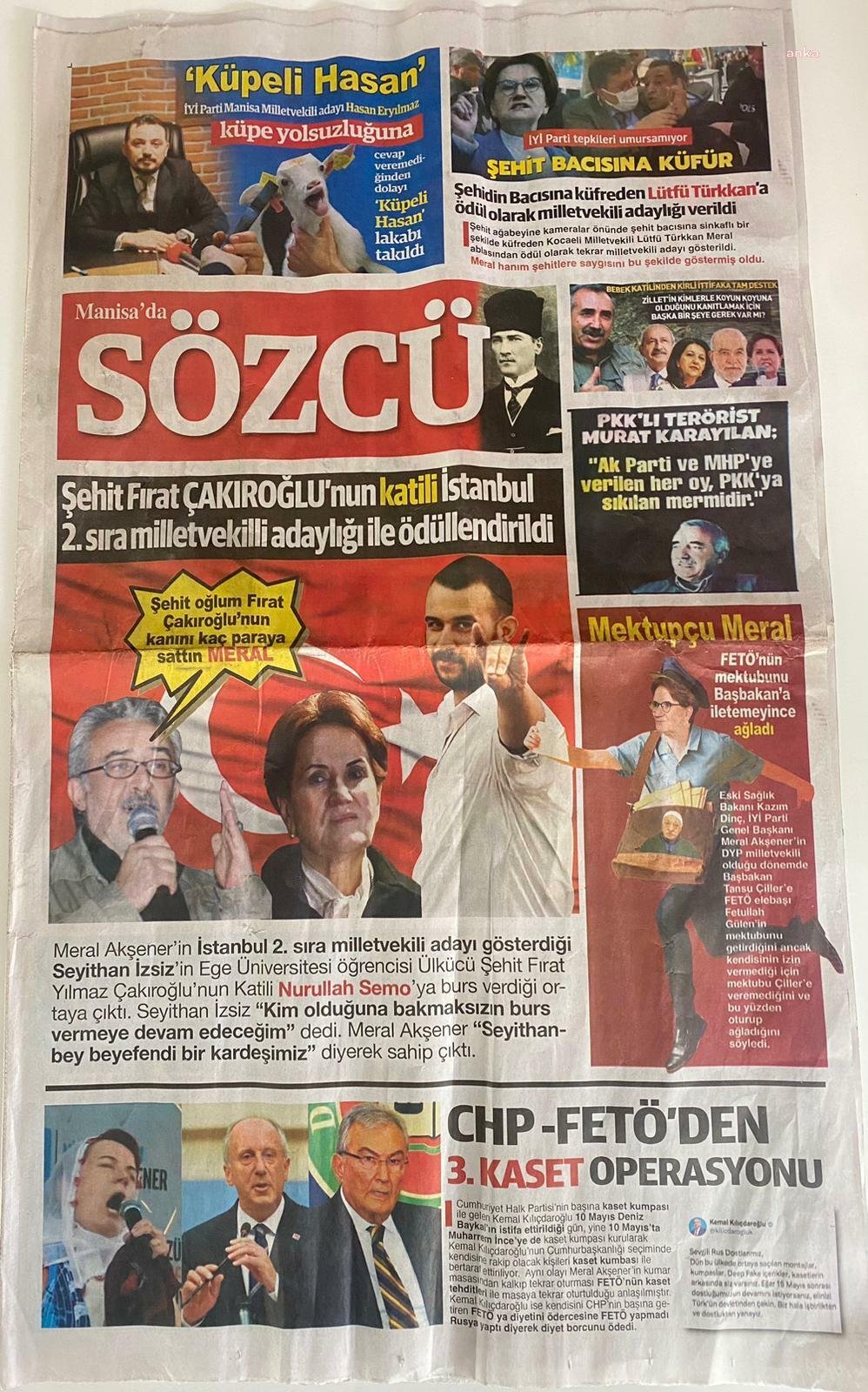 Soma'da Millet İttifakı Aleyhinde Sahte Gazete Dağıtıldı