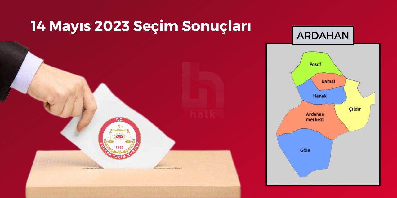 Ardahan Seçim Sonuçları - 14 Mayıs 2023 Genel Seçimleri