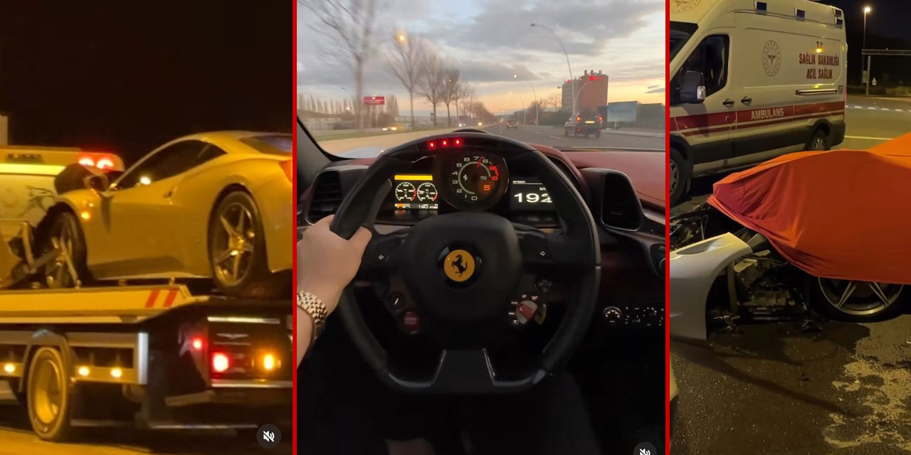 Ünlü Fenomene Şok Haber: 14 Milyon Liralık Ferrari Marka Arabasını Arkadaşına Verdi, Kazaya Karıştı!
