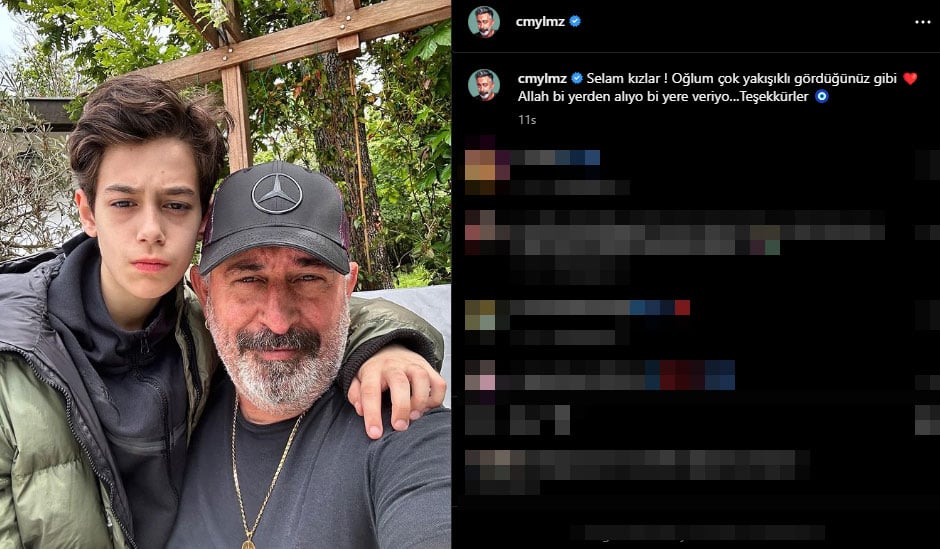 Cem Yılmaz oğlu Kemal'e övgü dolu satırlar yazdı: 'Allah bir yerden alıyor bir yere veriyor'