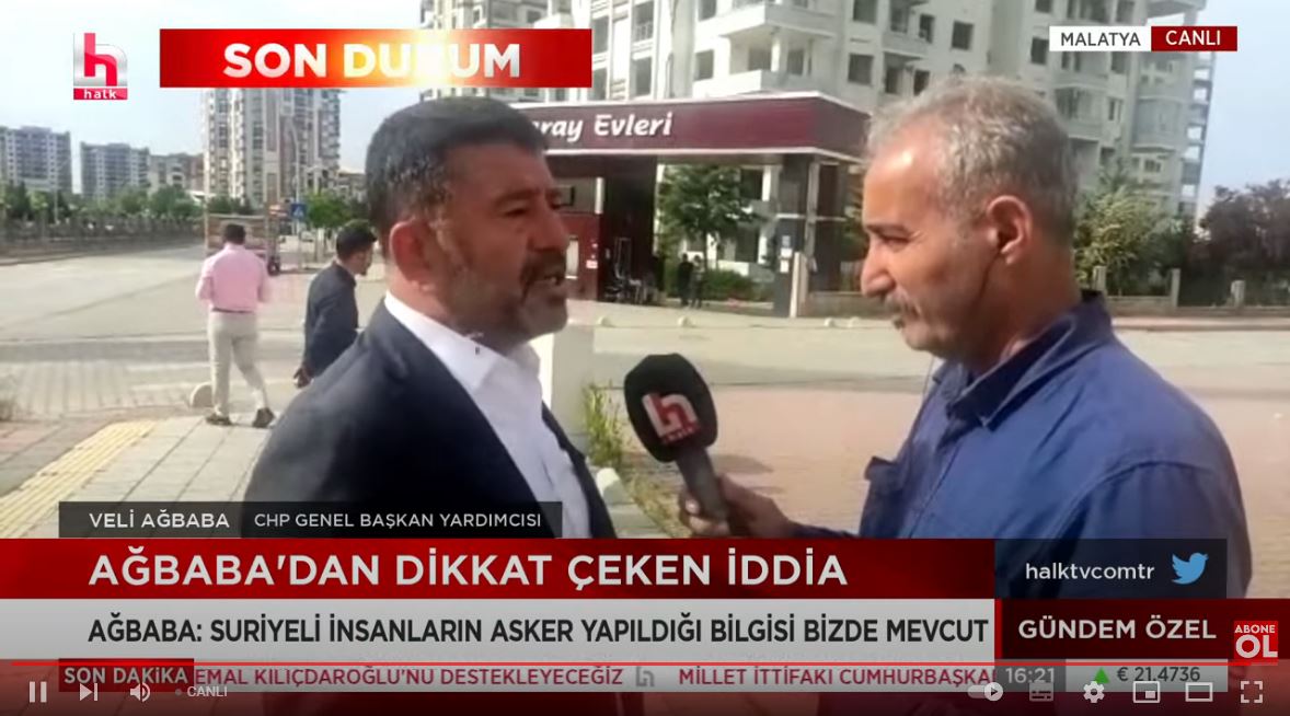 Ağbaba'dan Suriyeli Subay İddiası, Halk Tv Canlı Yayınında Açıkladı...