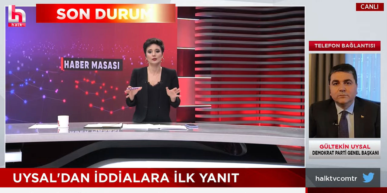 Son Dakika | Gültekin Uysal'dan 'Ümit Özdağ' İddialarına Halk TV Canlı Yayınında Yanıt