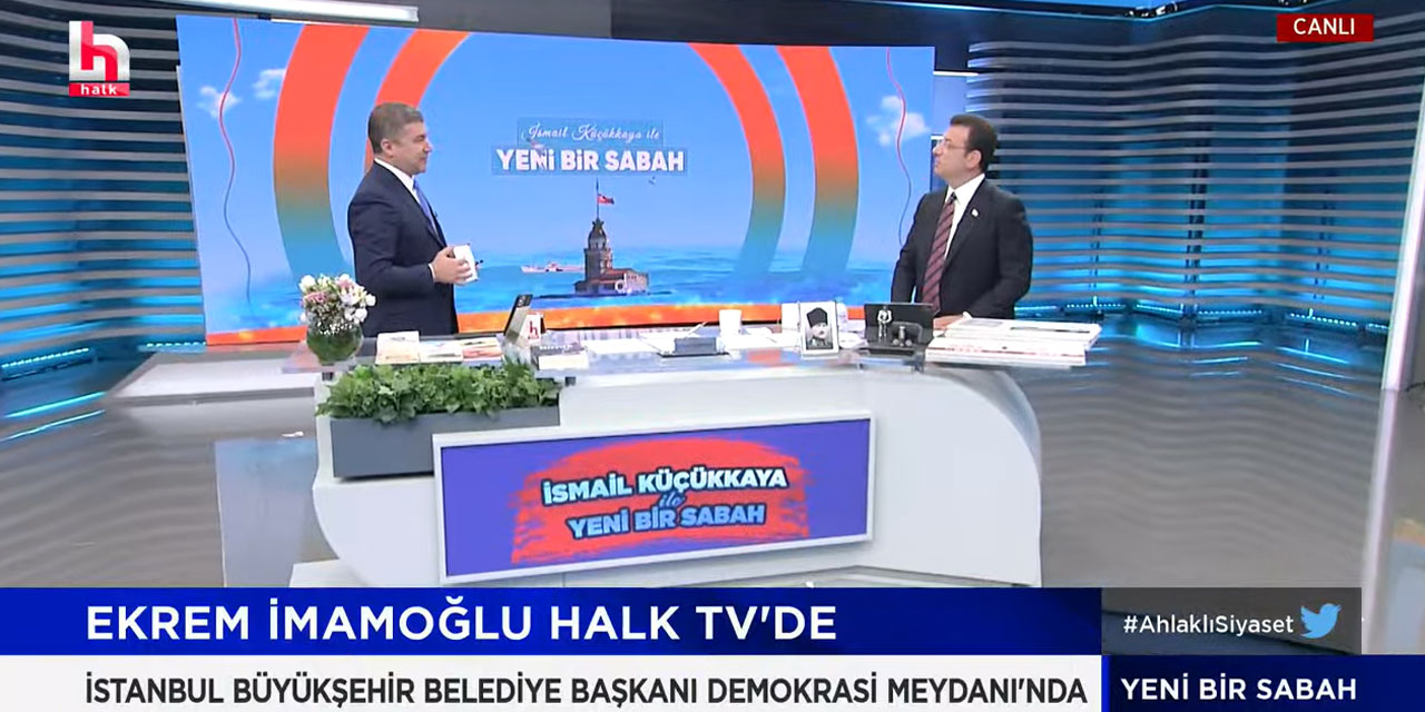 Ekrem İmamoğlu, Halk TV'de soruları yanıtladı... Kendisine yapılan montajı anlattı