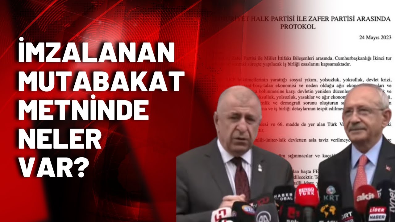 İşte Kemal Kılıçdaroğlu ve Ümit Özdağ'ın imzaladığı tarihi mutabakat metni!