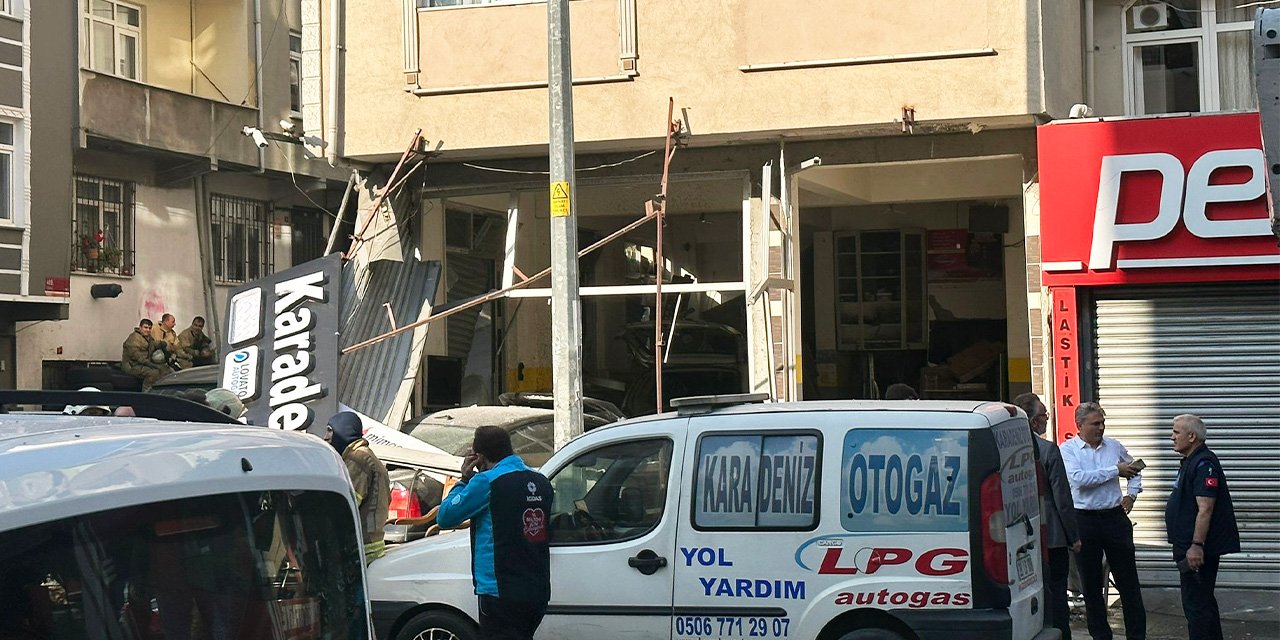 Esenler'de iş yerinde patlama:  5 kişi yaralandı