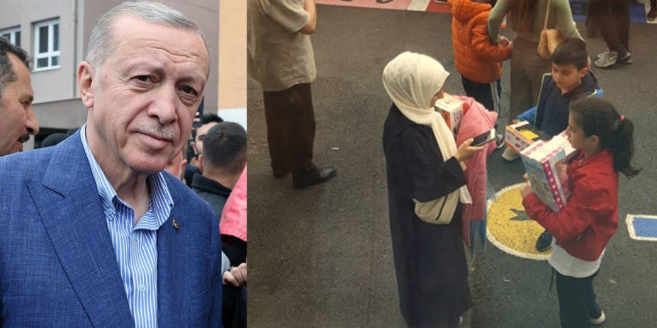 AKP Yasak Dinlemiyor... Erdoğan Para Ve Oyuncak Dağıttı