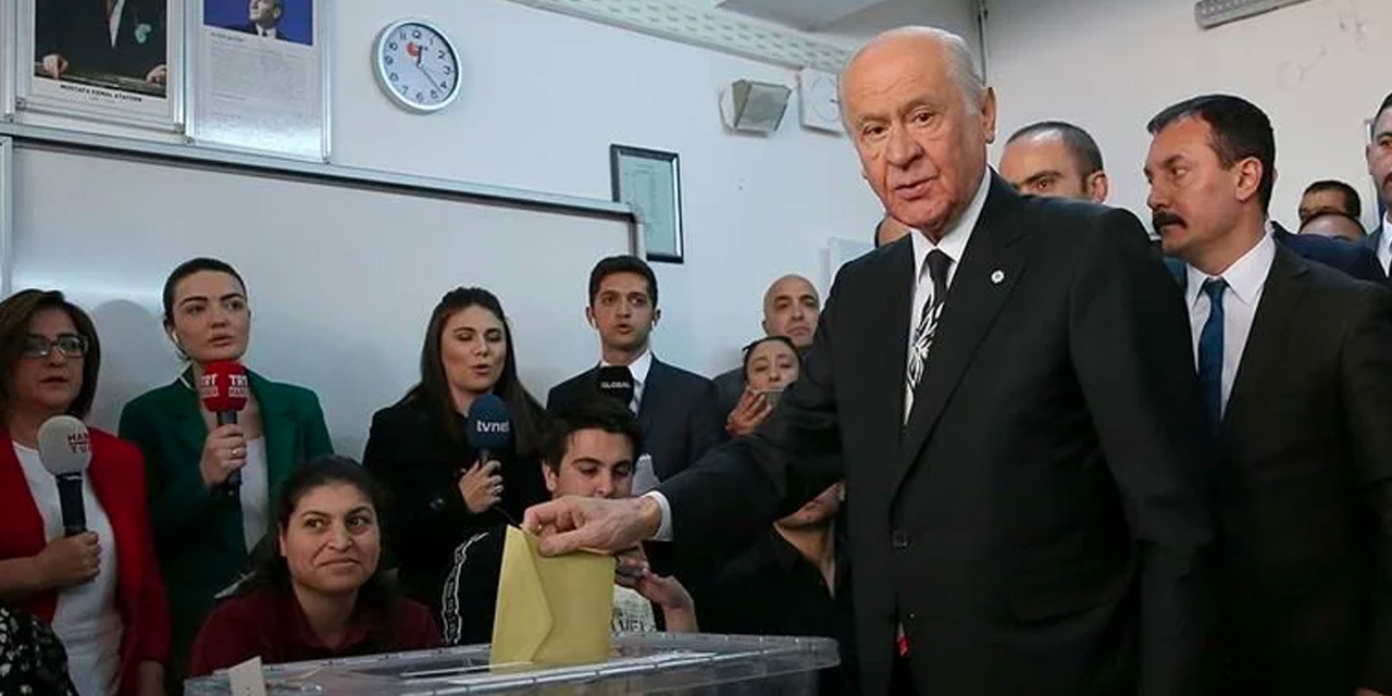 Bahçeli'nin oy kullandığı sandıkta Kılıçdaroğlu farkla birinci çıktı