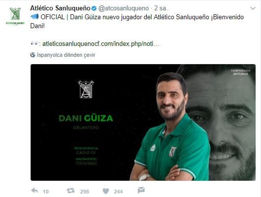 Guiza, 3. lig takımı Atletico Sanluqueno’ya transfer oldu