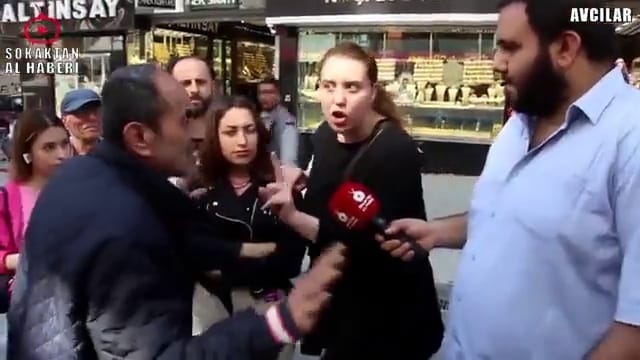 Sokak röportajında konuşan kadın: Mülakatta Mehdi Eker’in göbek adını sordular
