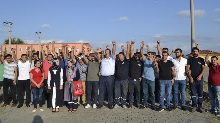 Samsun'da işçilerden 'mobbing' karşıtı eylem