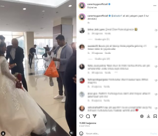 Caner Toygar evlendi! Esra Erol'un eşi takısıyla törene damga vurdu