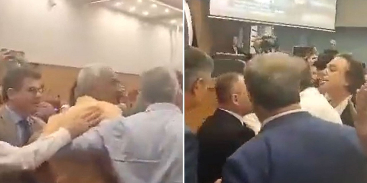İzmir Büyükşehir Belediye meclisinde kavga: AKP’li üye CHP’li üyeyi yere düşürdü