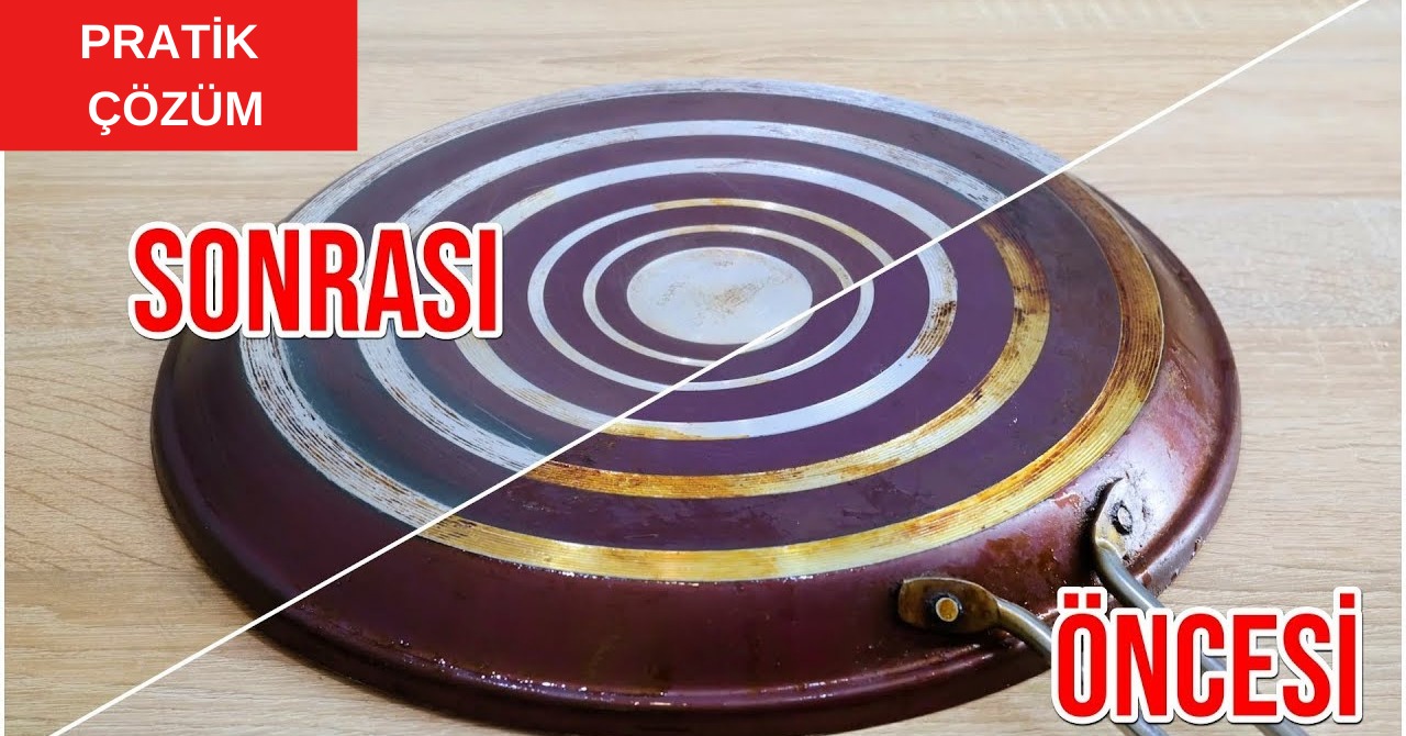 Tabanı Yağ Tutmuş, Yanmış Tavayı Pırıl Pırıl Yapıyor! Karıştırıp 15 Dakika Beklemeniz Yeterli...