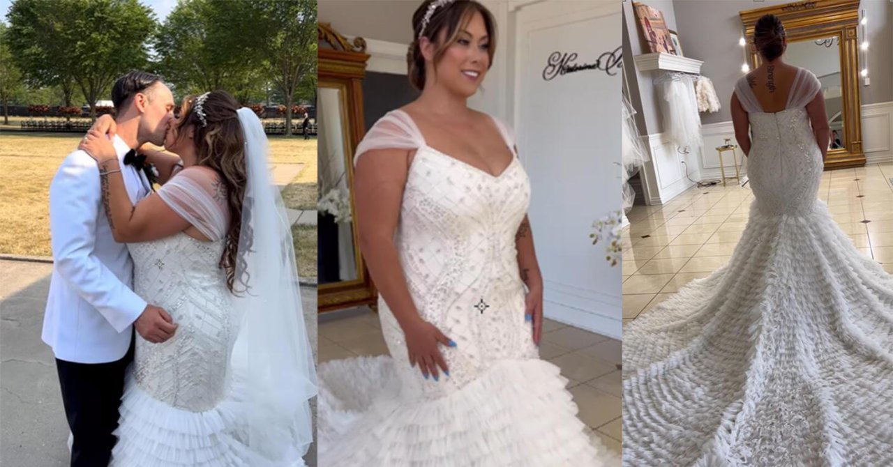 Ünlü şarkıcı üvey kızını evlendirdi: İki metre kuyruğu olan gelinlik 300 saatte dikildi