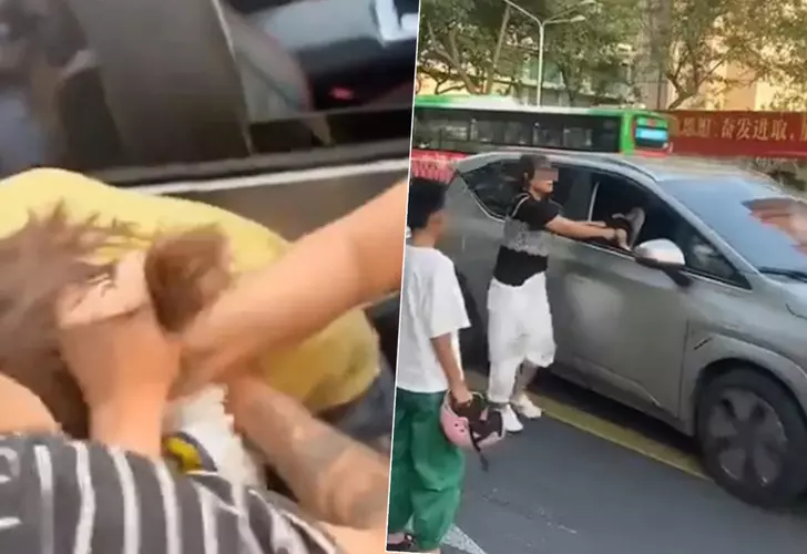 Kocasını arabanın içinde sevgilisiyle yakalayınca öfkeden deliye döndü! Ortalık bir anda karıştı