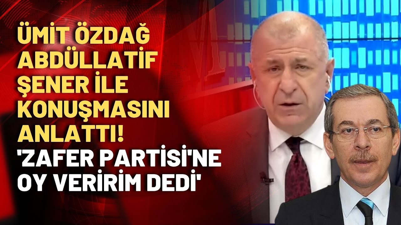 Gündem olacak bir olay daha! Özdağ: Şener, 'CHP'den aday olsam da Zafer Partisi'ne oy veririm' dedi