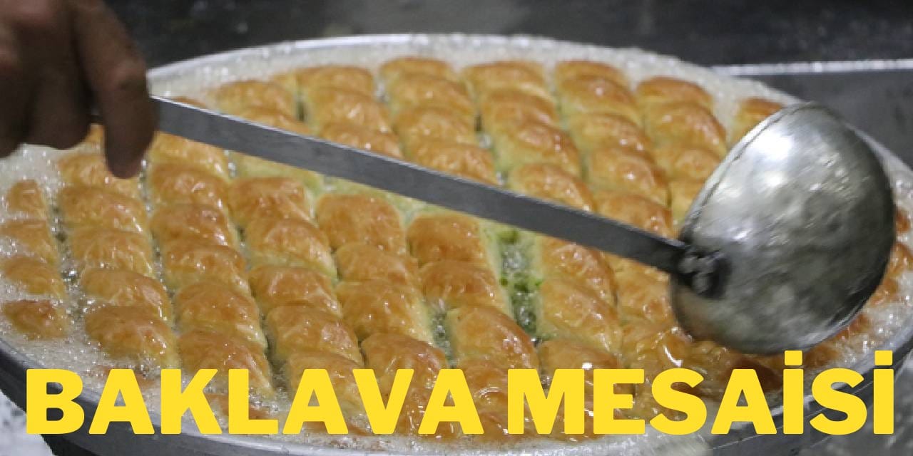 Gaziantepli Baklavacılar Bayram Mesaisinde