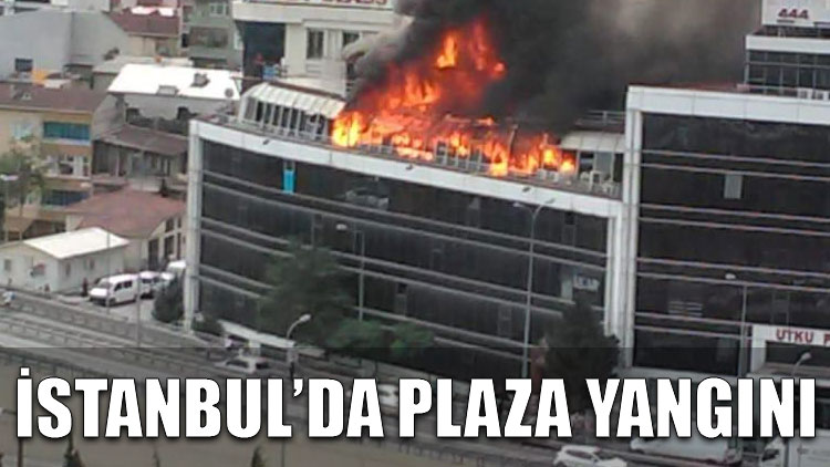 İstanbul'da plaza yangını