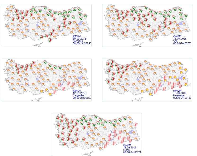 Meteoroloji’den uyarı: Dikkat yağışlar yurdu sarıyor