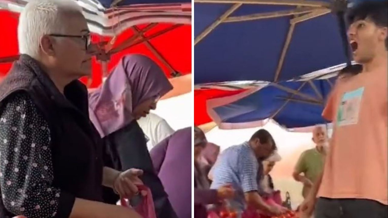 Pazarcı çocuklar öyle bir bağırdı ki! Vatandaşların mimikleri gündem oldu