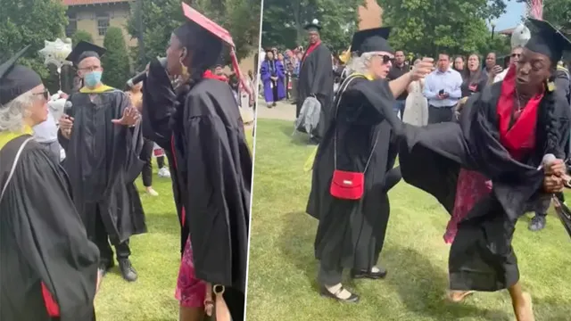 Adı yanlış söylenince mezuniyet törenini birbirine kattı!