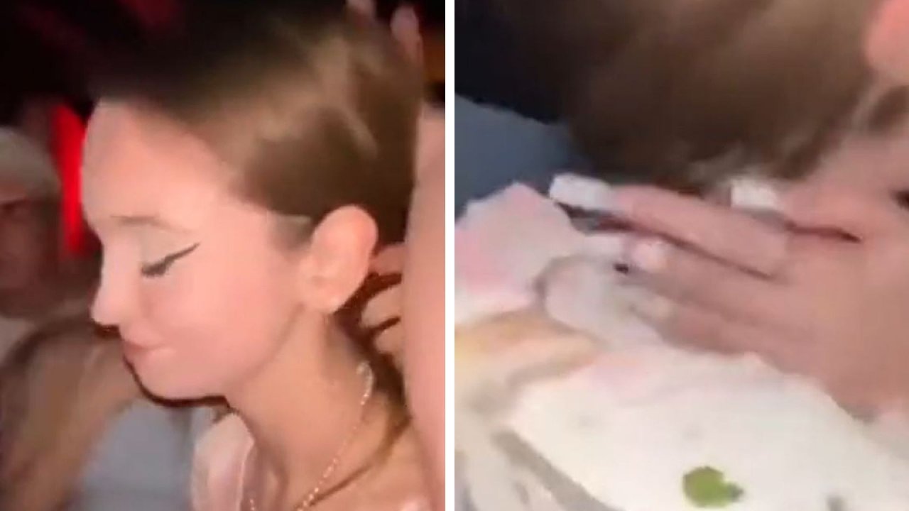 Pastaya yüzünü bastırdılar, şakanın sonu kötü bitti