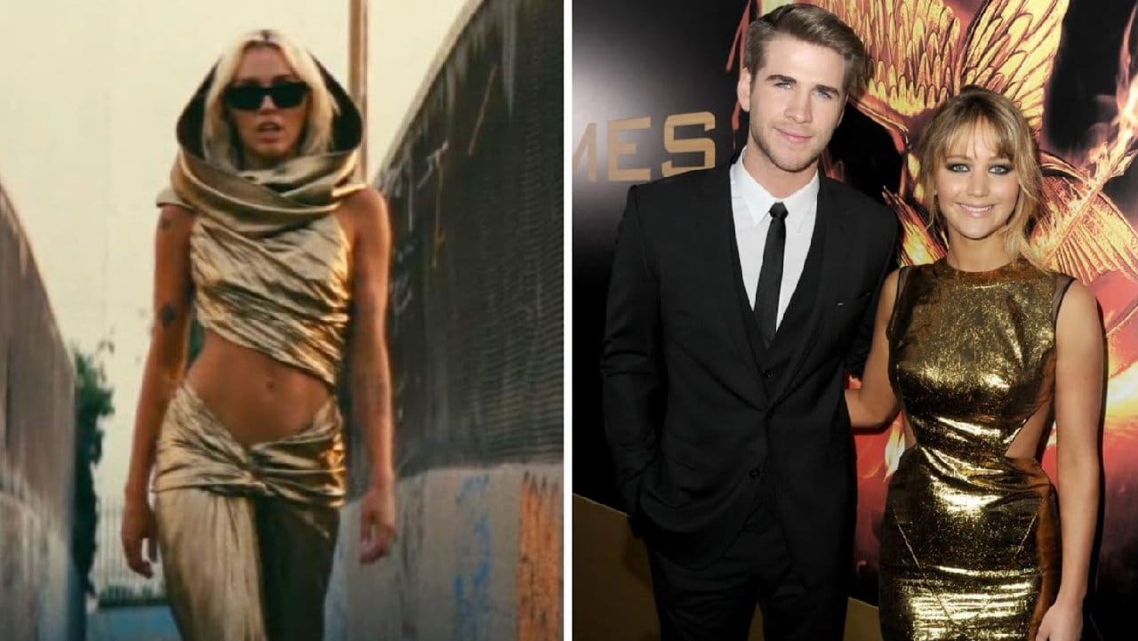 Jennifer Lawrence, Miley Cyrus'un Eşi Liam Hemsworth ile Bir Kez Öpüşmüş Ama Aralarına Girmemiş! Yoksa Klipteki Elbise Mesaj Mı?